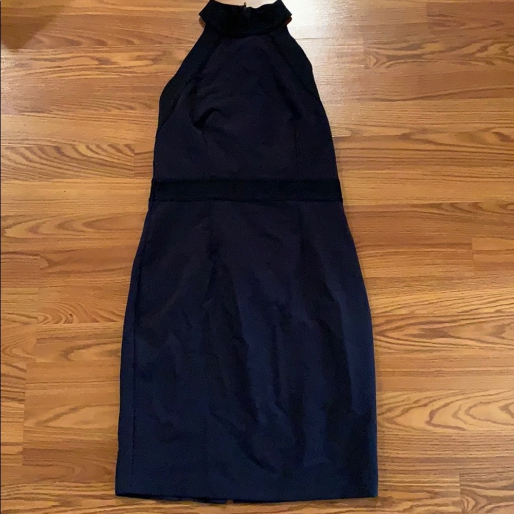 Navy Blue Halter Dress